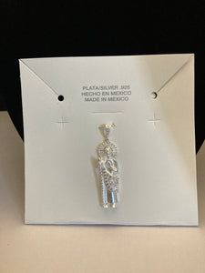 Dije San Judas Tadeo de Plata .925 con zirconias