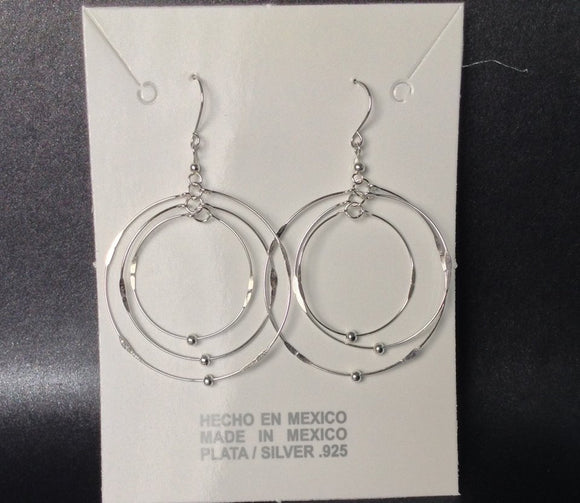 Aretes Circulos Plata .925