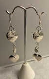 Aretes Corazones de Plata .925